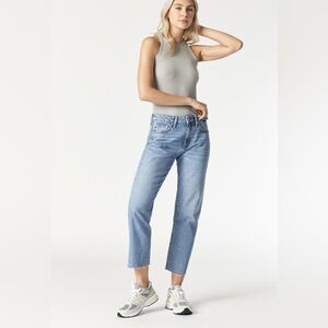 Mavi New York High Rise Straight Leg Jeans
